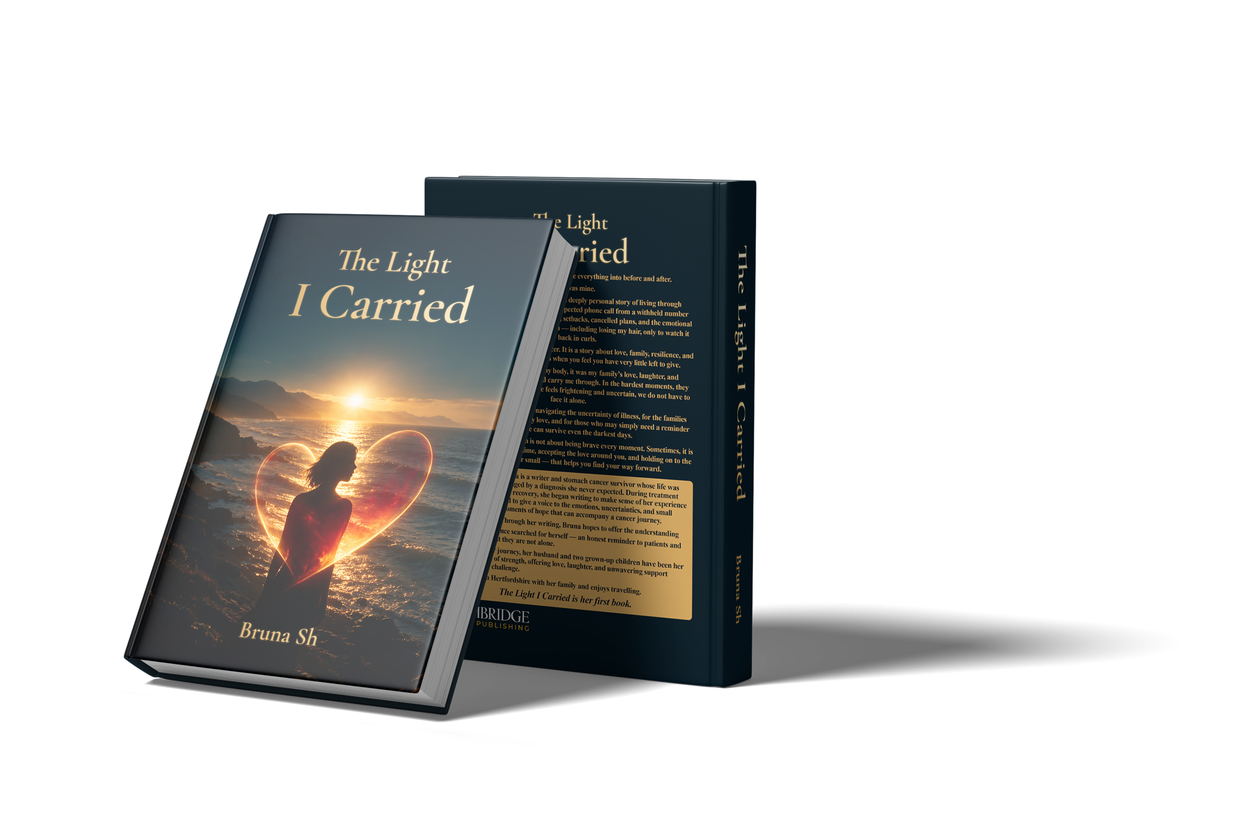 The Light I Carried Through - book mockup